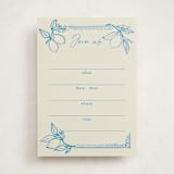 "Mediterraneo" - Fill-in Invitations in Ocean by Pati Cascino - Front