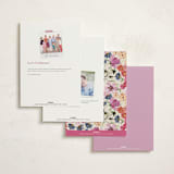 "Wildflowers" - Fill-in Invitations in Peony by Alethea and Ruth - Back of Card Options