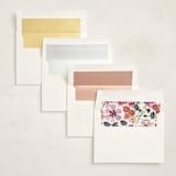 "Wildflowers" - Fill-in Invitations in Peony by Alethea and Ruth - Envelope Liners
