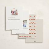 "Party Squiggle" - Fill-in Invitations in Papaya by Blustery August - Back of Card Options