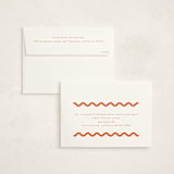 "Party Squiggle" - Fill-in Invitations in Papaya by Blustery August - FREE Recipient Addressing