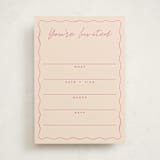 "candlesticks" - Fill-in Invitations in Bubblegum by Ellen Schlegelmilch - Front