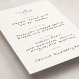 "Empire" - Fill-in Menus in Dusty Blue by Jennifer Postorino - Detail