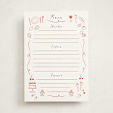 "Bon Vivant" - Fill-in Menus in Cardinal by Ani Somi - Front