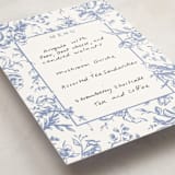 "Dreamy Toile" - Fill-in Menus in Blueberry by Teju Reval - Detail