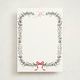 "Festive Vine" - Fill-in Menus in Crimson by Susan Moyal - Front