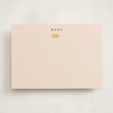 "Single Leaf" - Fill-in Menus in Oat by Orasie - Front
