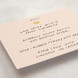 "Single Leaf" - Fill-in Menus in Oat by Orasie - Detail