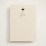 "A Little Shindig" - Fill-in Menus in Champagne by mo kelley - Front