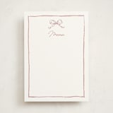 "ribbon bow drawing" - Fill-in Menus in Dusty Pink by Cass Loh - Front