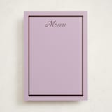 "cotillion" - Fill-in Menus in Plum by Megan Davis - Front