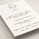 "SweetHearts" - Fill-in Menus in Periwinkle by Design Lotus - Detail