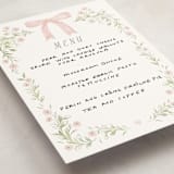 "Dainty Garden" - Fill-in Menus in Blush by Paper Raven Co. - Detail