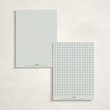 "Charming" - Fill-in Menus in Sky by Lea Delaveris - Back of Card Options