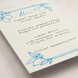 "Mediterraneo" - Fill-in Menus in Ocean by Pati Cascino - Detail