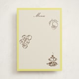 "Campania" - Fill-in Menus in Limone by Megan Davis - Front