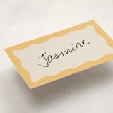 "Augusta" - Fill-in Place Cards in Melon by Megan Davis - Detail