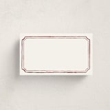 "Handwritten" - Fill-in Place Cards in Wine by Cass Loh - Flat Version Available