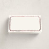 "Handwritten" - Fill-in Place Cards in Wine by Cass Loh - Blank Front