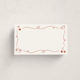 "Bon Vivant" - Fill-in Place Cards in Cardinal by Ani Somi - Flat Version Available