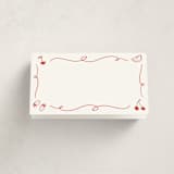 "Bon Vivant" - Fill-in Place Cards in Cardinal by Ani Somi - Blank Front