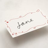 "Bon Vivant" - Fill-in Place Cards in Cardinal by Ani Somi - Detail
