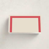 "Montauk" - Fill-in Place Cards in Berry by Megan Davis - Folded Back of Card