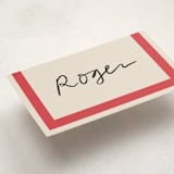 "Montauk" - Fill-in Place Cards in Berry by Megan Davis - Detail