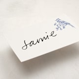 "Dreamy Toile" - Fill-in Place Cards in Blueberry by Teju Reval - Detail
