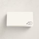 "Oyster Shell" - Fill-in Place Cards in Eggplant by Cass Loh - Blank Front