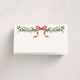 "Festive Vine" - Fill-in Place Cards in Crimson by Susan Moyal - Blank Front