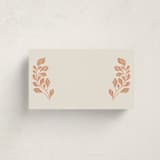 "Embroidered" - Fill-in Place Cards in Peach Fuzz by Jen Owens - Flat Version Available