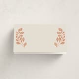 "Embroidered" - Fill-in Place Cards in Peach Fuzz by Jen Owens - Blank Front