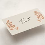 "Embroidered" - Fill-in Place Cards in Peach Fuzz by Jen Owens - Detail