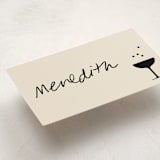"A Little Shindig" - Fill-in Place Cards in Champagne by mo kelley - Detail