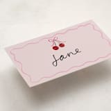 "vintage wedding cake" - Fill-in Place Cards in Blush by Cass Loh - Detail
