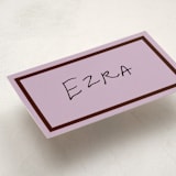 "cotillion" - Fill-in Place Cards in Plum by Megan Davis - Detail