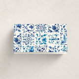 "Amalfi Coast" - Fill-in Place Cards in Cerulean by Jenna Holcomb - Folded Back of Card