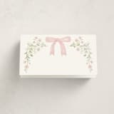 "Dainty Garden" - Fill-in Place Cards in Blush by Paper Raven Co. - Blank Front