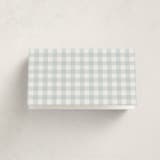 "Charming" - Fill-in Place Cards in Sky by Lea Delaveris - Folded Back of Card