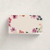 "Wildflowers" - Fill-in Place Cards in Peony by Alethea and Ruth - Blank Front