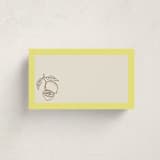 "Campania" - Fill-in Place Cards in Limone by Megan Davis - Flat Version Available