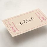 "candlesticks" - Fill-in Place Cards in Bubblegum by Ellen Schlegelmilch - Detail
