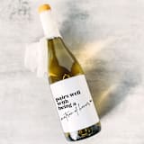 "Matron of Honor Gift Wine Label | Pairs well with being a Matron of Honor" - Bottle Labels in white by The Pretty Little Mess