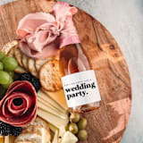 "Bridesmaid Gift Champagne Label | Ain't No Party Like a Wedding Party" - Bottle Labels in white by The Pretty Little Mess