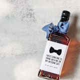 "Best Man Liquor Bottle Label | I Need Someone to Drink with me on my Wedding Day" - Bottle Labels in white by The Pretty Little Mess