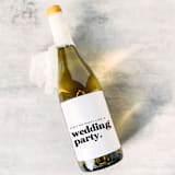 "Bridesmaid Gift Wine Label | Ain't No Party Like a Wedding Party" - Bottle Labels in white by The Pretty Little Mess