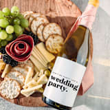 "Bridesmaid Gift Wine Label | Ain't No Party Like a Wedding Party" - Bottle Labels in white by The Pretty Little Mess