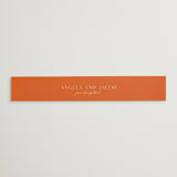 "ampersand names" - Belly Bands in Carrot by Lori Wemple - Assembled with Invitation