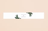 "Foliage Wreath" - Belly Bands in Evergreen by Grace Kreinbrink - Assembled with Invitation